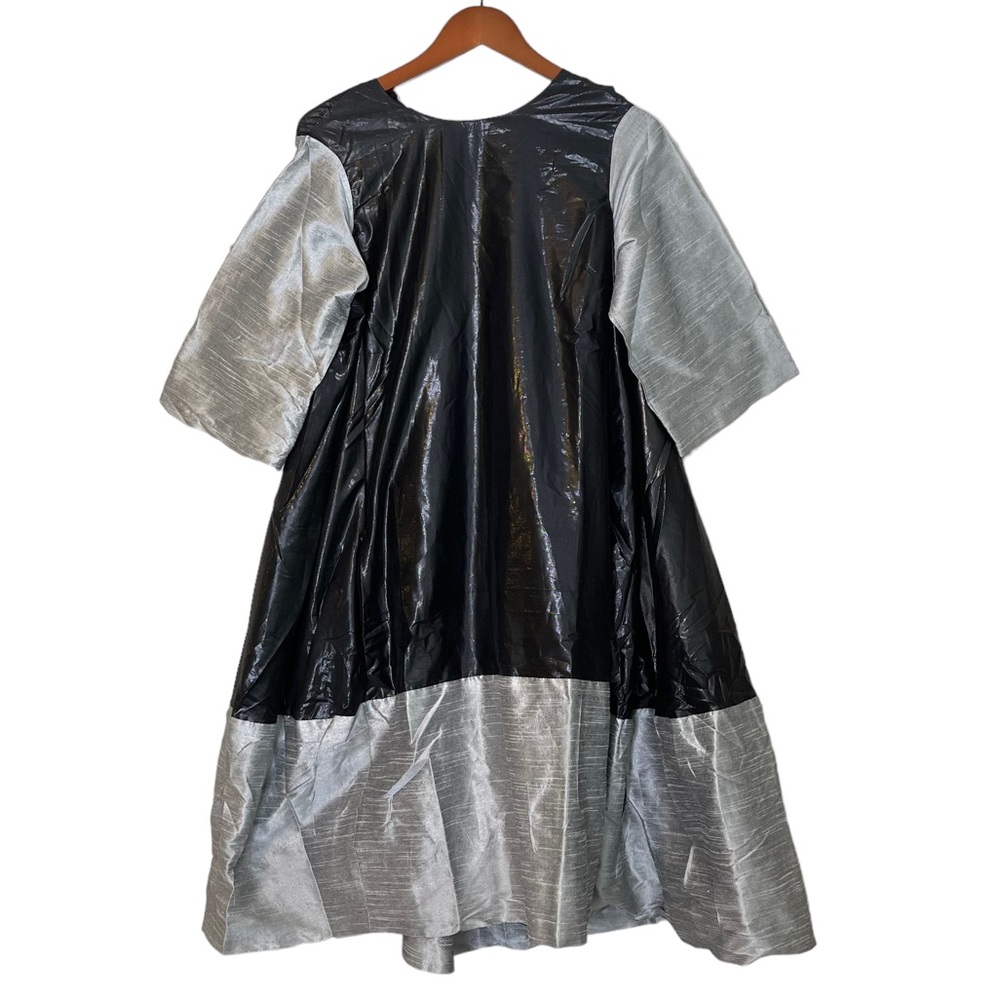 Project 6 by Shaindy Backer Oversized Metallic Shimmer A-Line Dress One Size